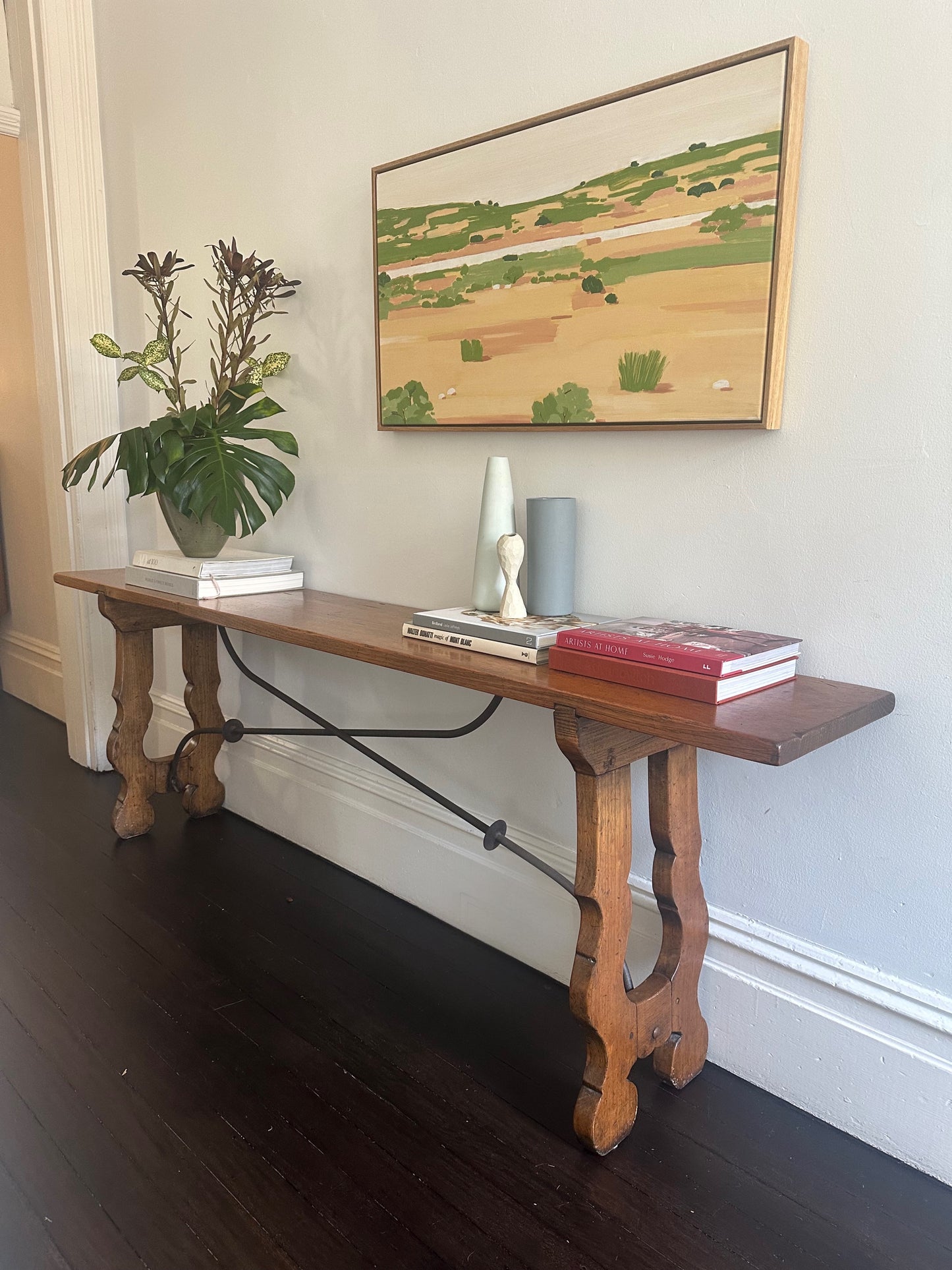 Spanish oak console or hallway table