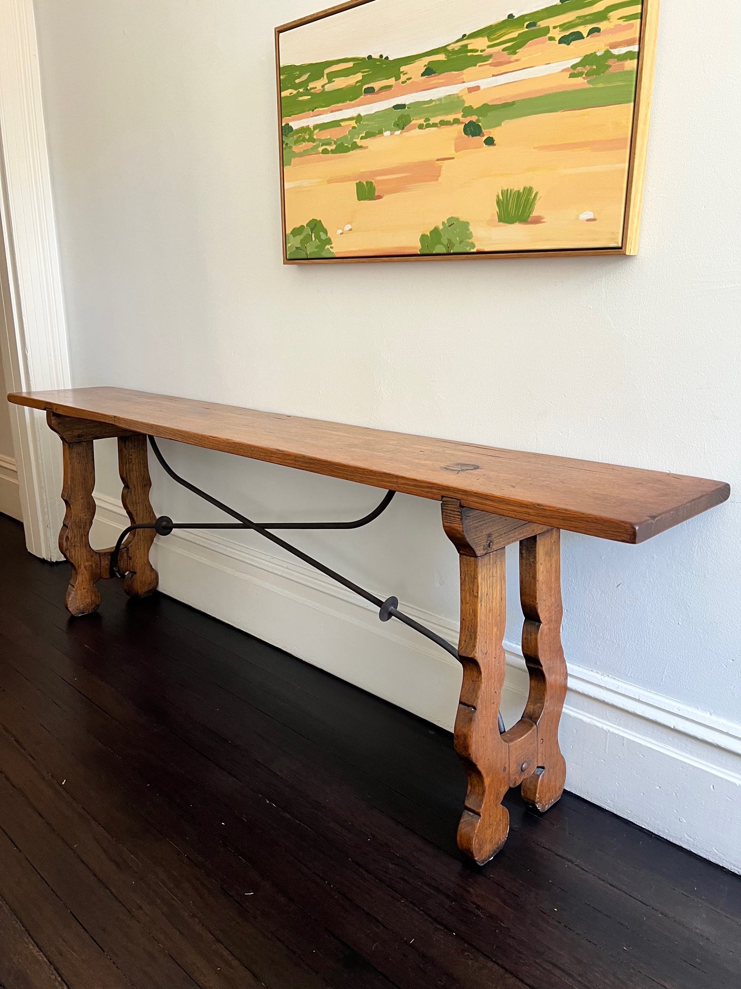 Spanish oak console or hallway table