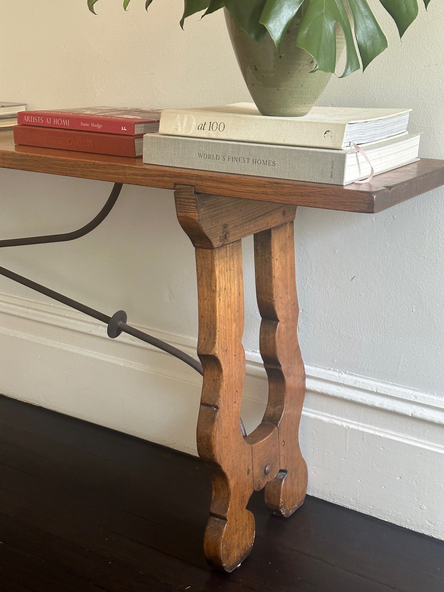 Spanish oak console or hallway table