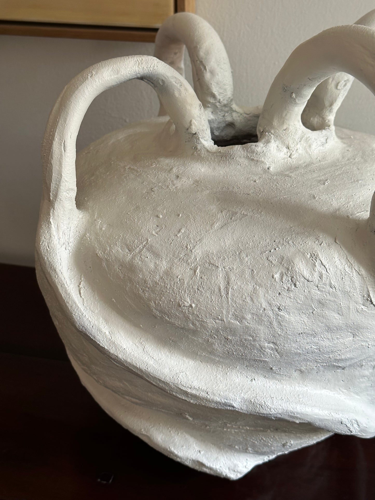 Handmade clay vase