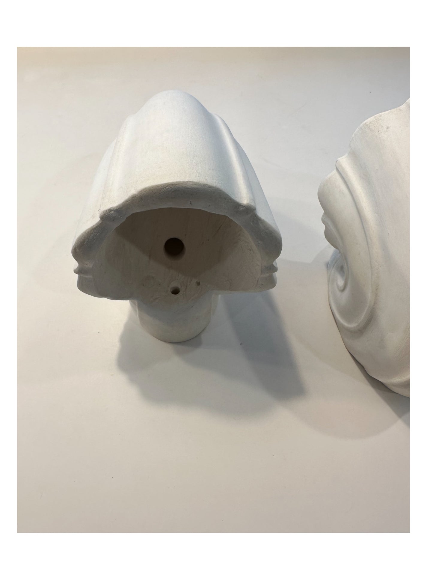 French nautilus shell plaster sconces