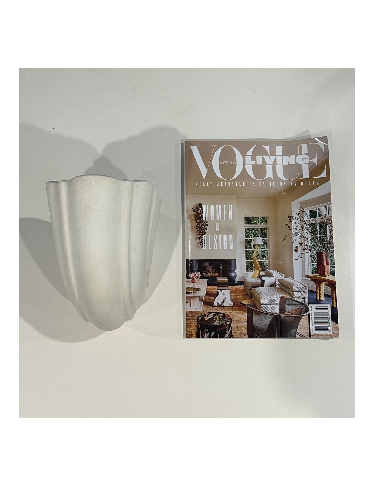 French nautilus shell plaster sconces