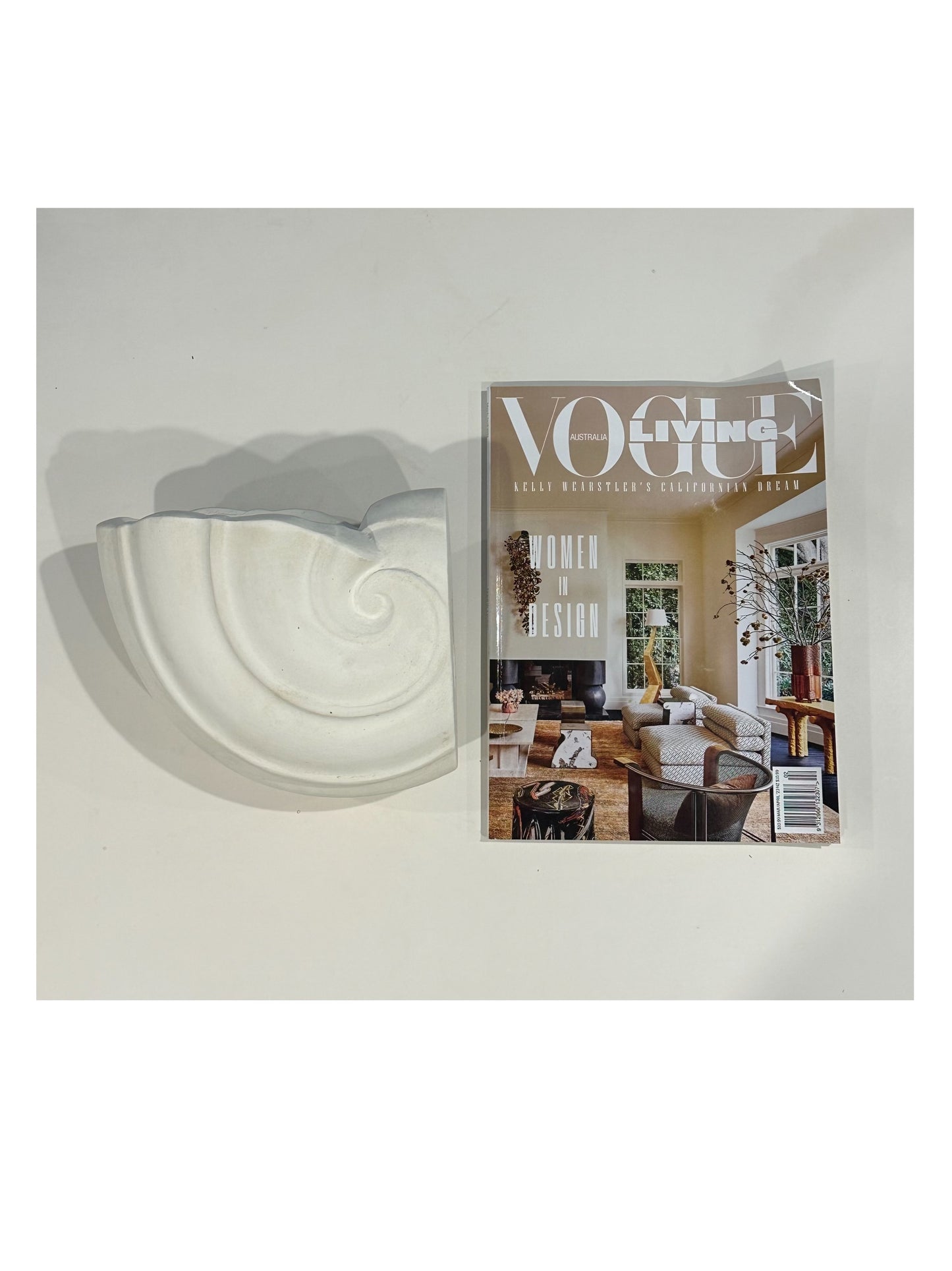 French nautilus shell plaster sconces