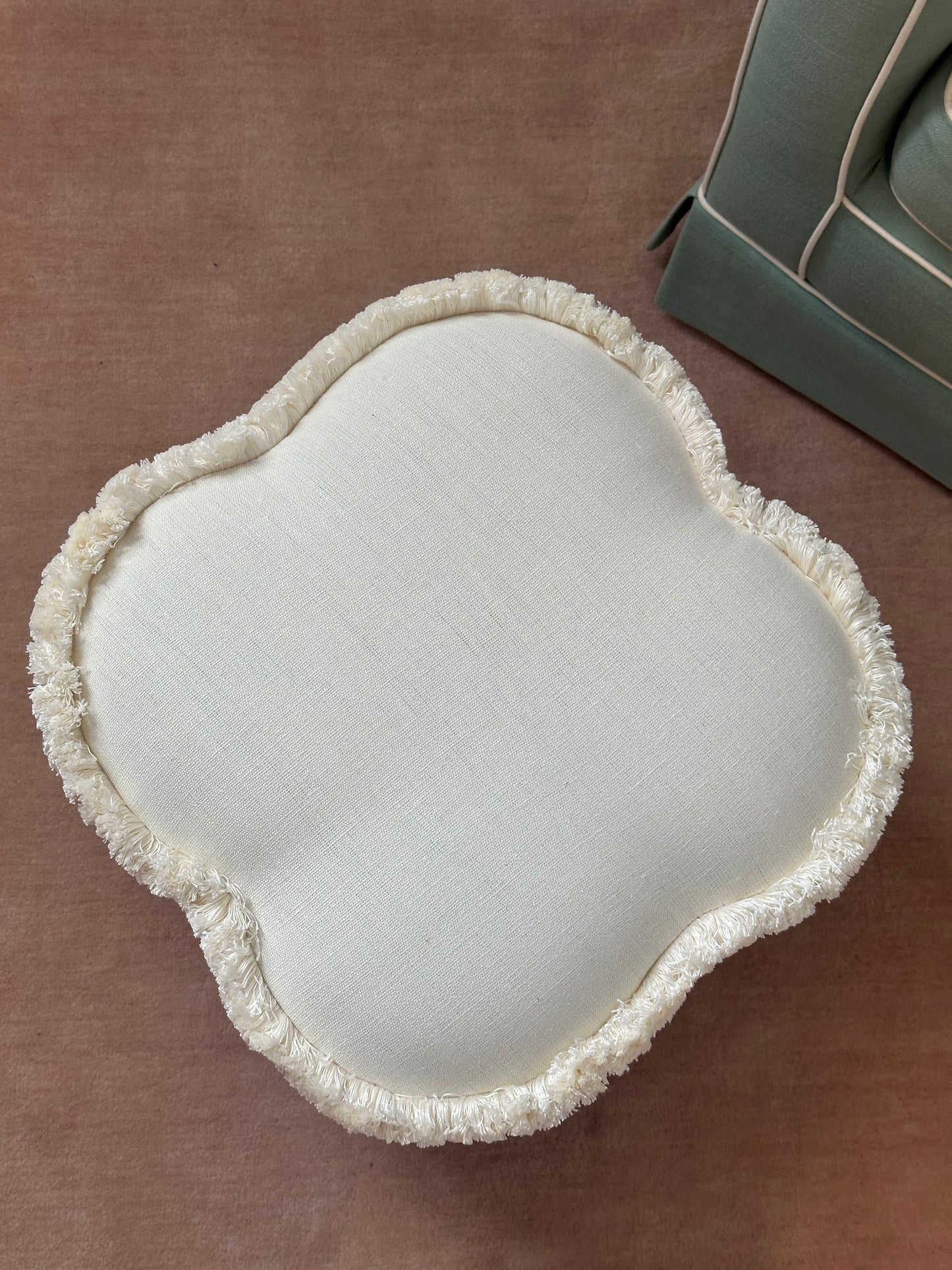 Clover shaped footstool