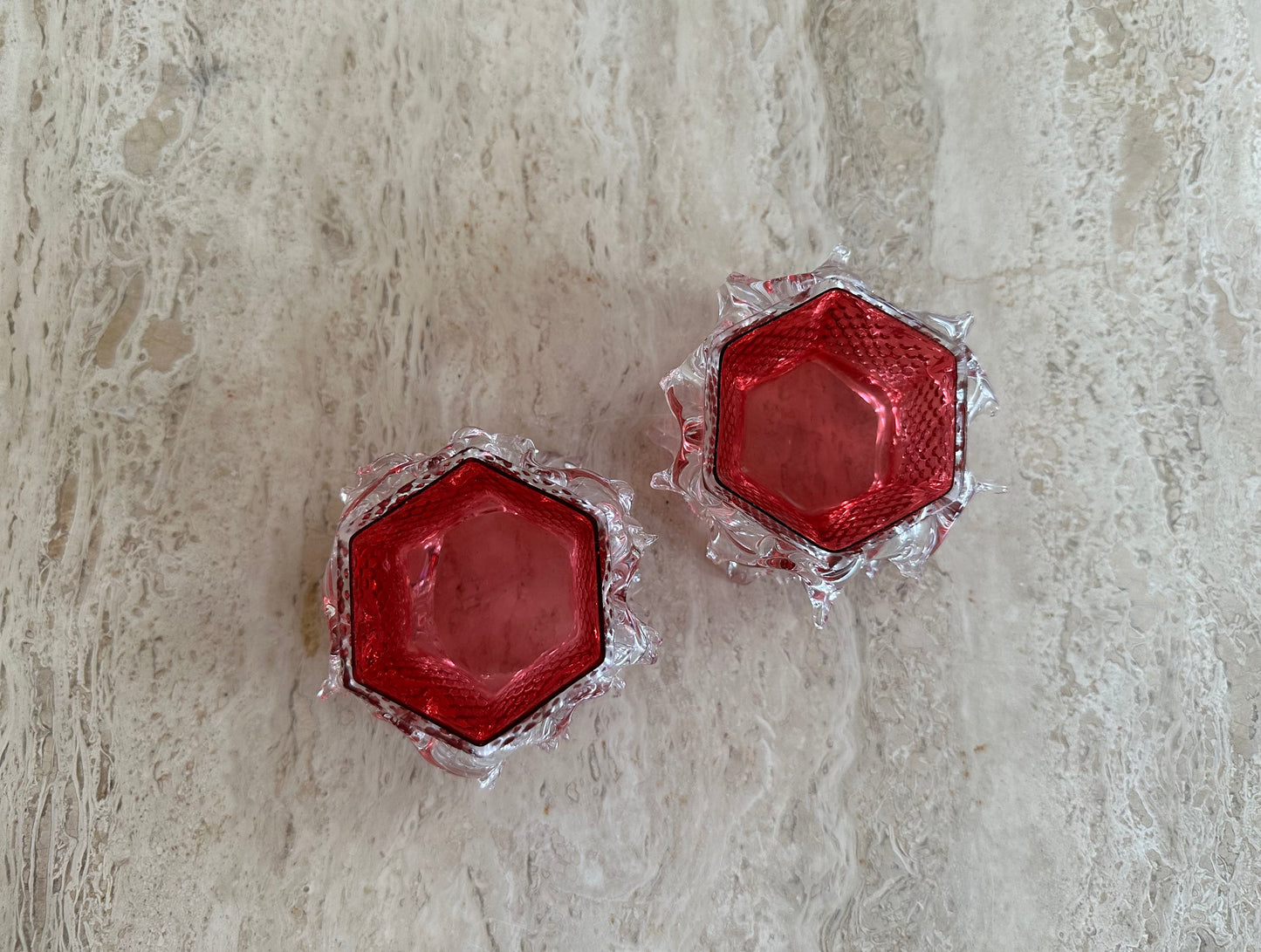 Glass spiky bowls