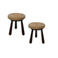 Pair of 20th Century Audoux Minet Style Stools