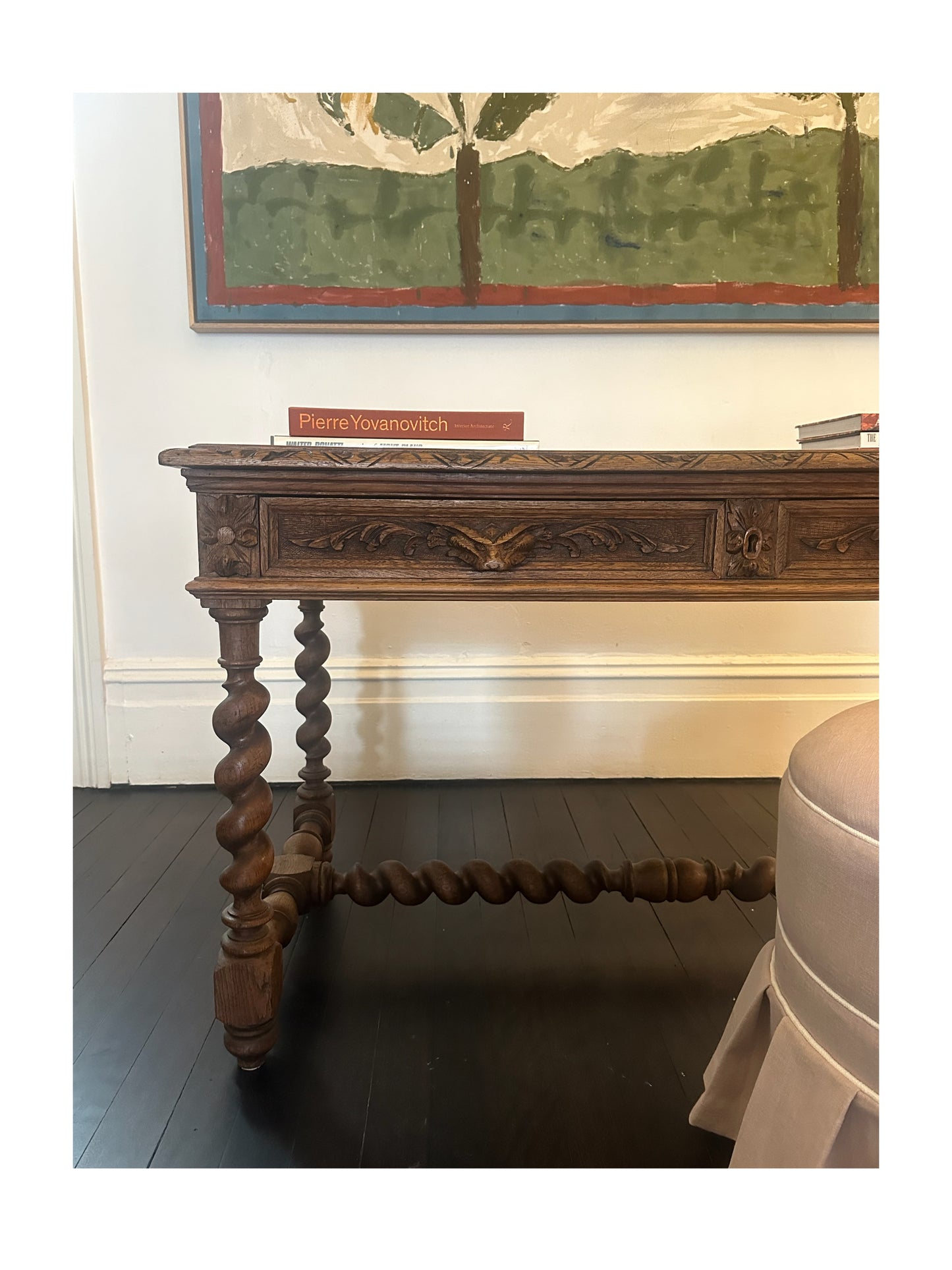 Oak desk or console