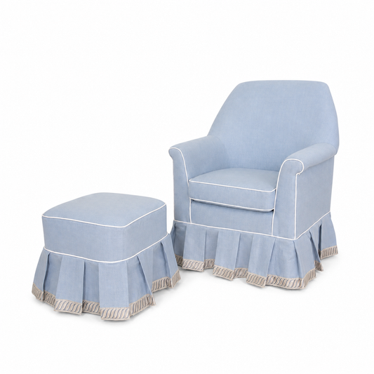 Children’s armchair and ottoman