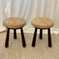 Pair of 20th Century Audoux Minet Style Stools