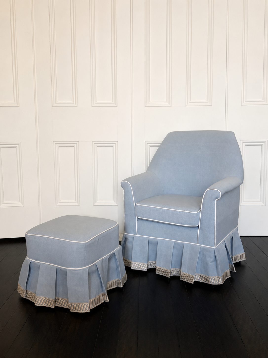 Children’s armchair and ottoman