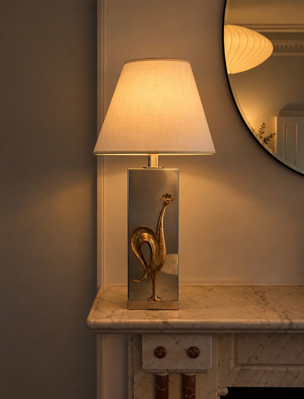 French lamp attributed to Maison Charles