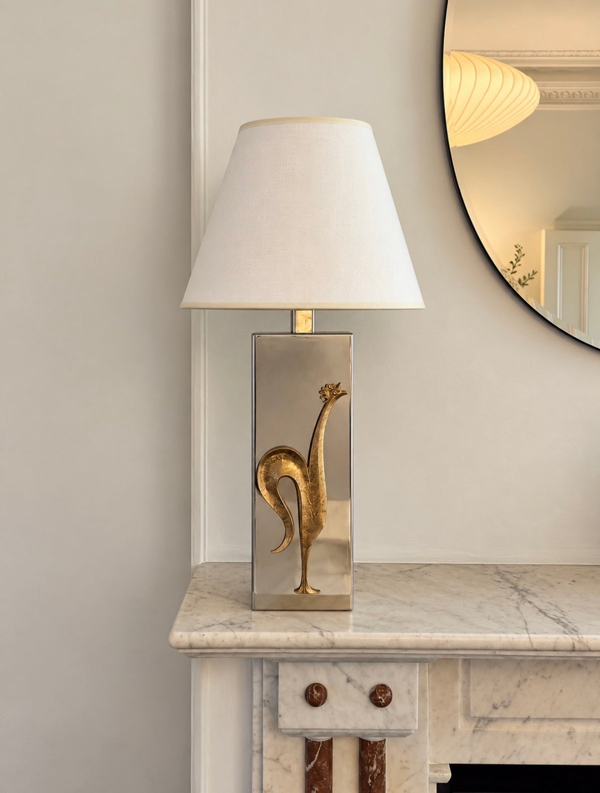 French lamp attributed to Maison Charles