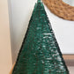 Pair of segmented glass lamps