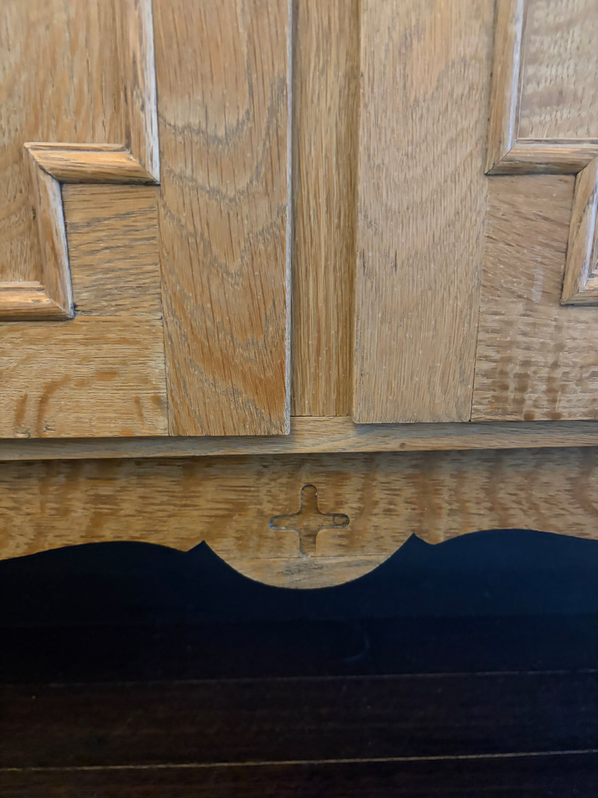 Bleached oak sideboard