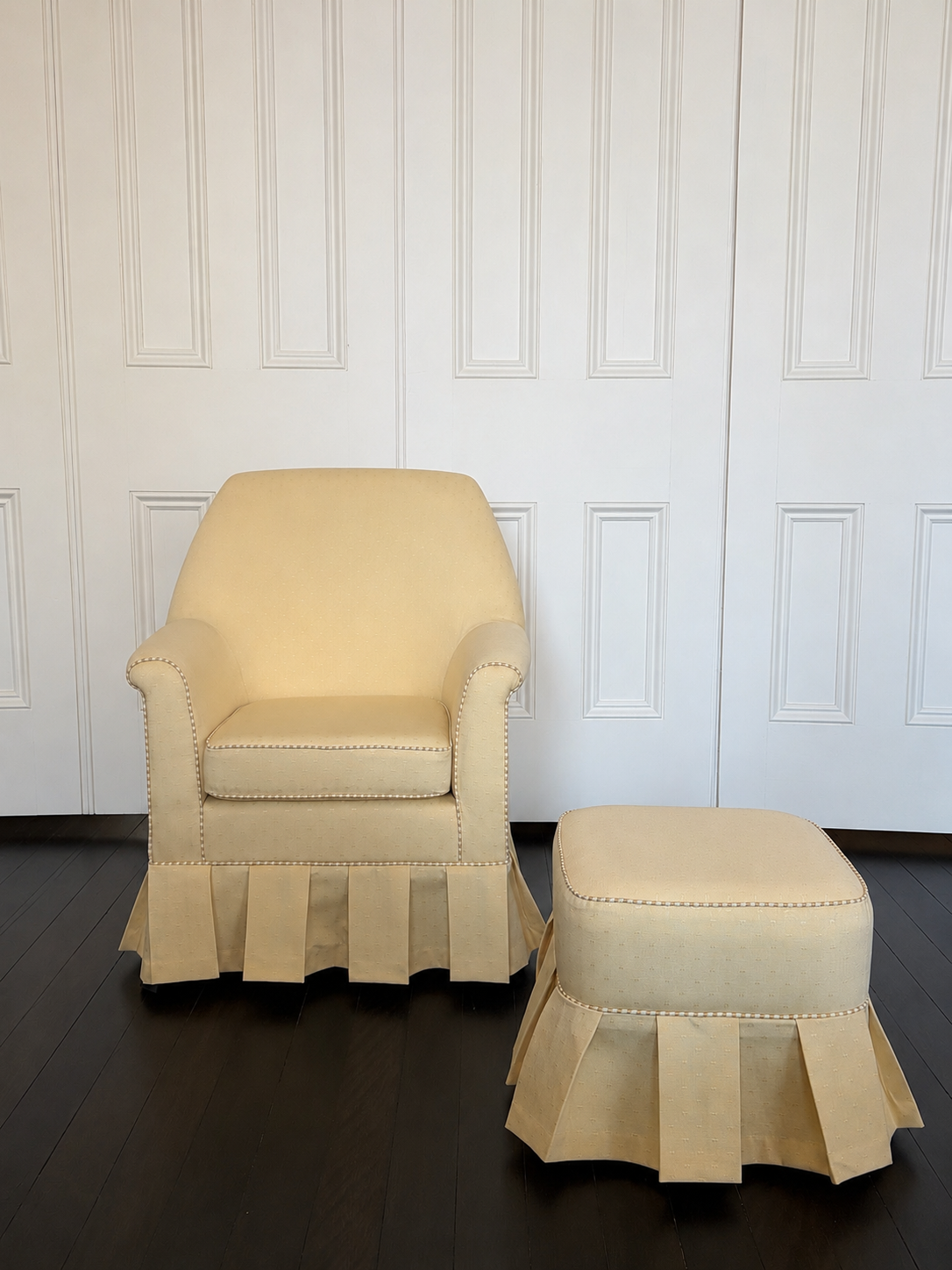 Children’s armchair and ottoman