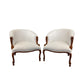 Carved rope armchairs