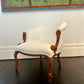 Carved rope armchairs