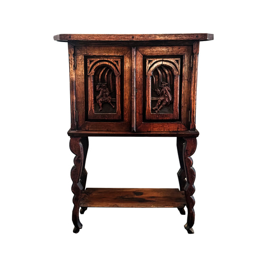 Antique Spanish oak cabinet