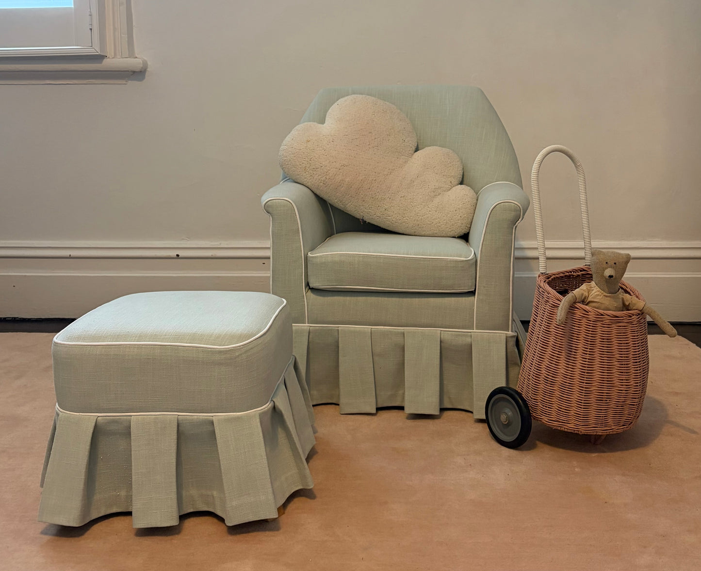 Children’s chair and ottoman