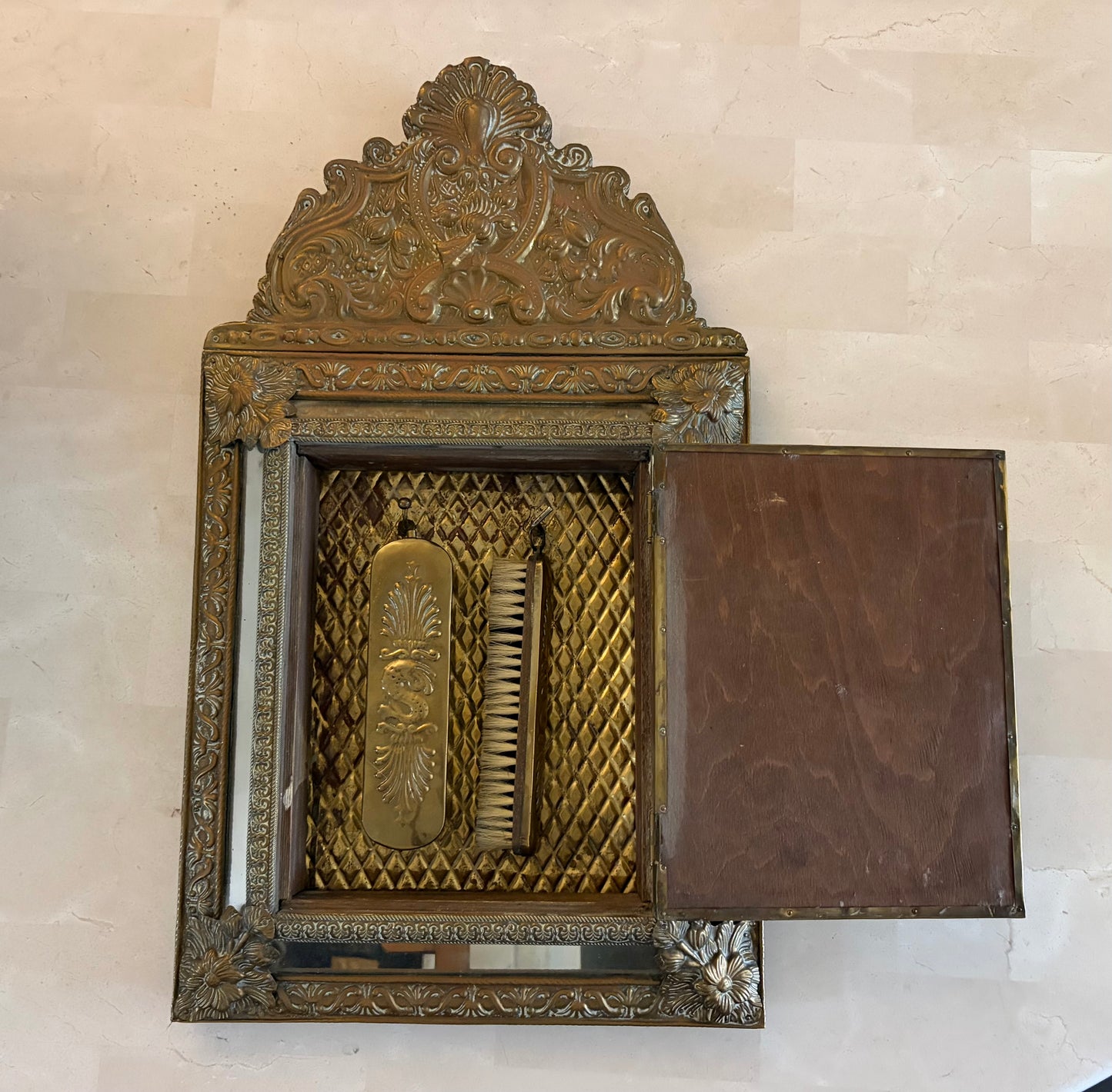 Dutch repousse mirror