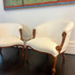 Carved rope armchairs