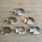 Set of mother of pearl dishes
